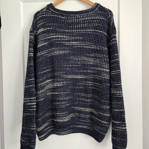 Primark Navy and Cream Knit Men's Large Sweater - Picture 2 of 9